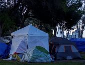 إغلاق مؤقت لمتنزه لوس أنجلوس.. أكبر مخيم للمشردين بعد كورونا.. ألبوم صور