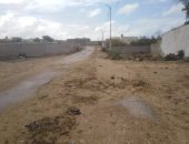 موجة أمطار متوسطة تضرب مدن شمال سيناء.. صور