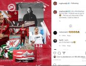 انستجرام نجوم الكرة.. فان دايك يكشف عن حذائه المفضل للجماهير