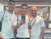 لاعبو المنتخب يرفعون شعار "الروح الرياضية أولاً ".. صور