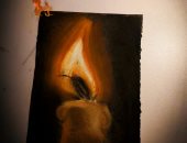 "فرح" تشارك "صحافة المواطن" موهبتها بالرسم