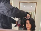 منى زكى في أحدث ظهور لها من كواليس مسلسل لعبة نيوتن