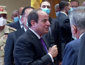 الرئيس السيسى: كنت أتابع السفينة الجانحة يوميا وقناة السويس قادرة وباقية