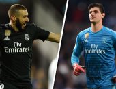 بنزيما وكورتوا يسعيان لتحقيق رقما غائبا عن ريال مدريد منذ 33 عاما