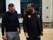 حازم إمام يجتمع بطارق يحيى وجمال عبد الحميد في الزمالك