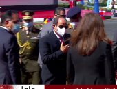 لحظة وصول الرئيس السيسى مقر افتتاح مدينة الدواء فى منطقة الخانكة