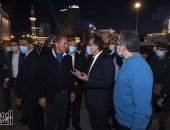رئيس الوزراء يتفقد ميدان التحرير لمتابعة ترتيبات موكب نقل المومياوات الملكية