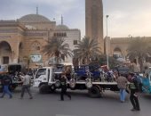 جهاز مدينة 6 أكتوبر يقود حملة لضبط المخالفات ورفع الإشغالات بمنطقة الحصرى