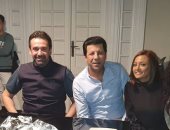 بشرى مع كريم عبد العزيز وإياد نصار فى كواليس "الاختيار 2": عمل استثنائى