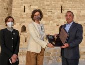 وزير السياحة ومدير اليونسكو ومحافظ الإسكندرية يزورون الأماكن الأثرية بالمحافظة