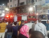 الحماية المدنية تسيطر على حريق مطعم فى ميدان السقالة بالغردقة دون إصابات