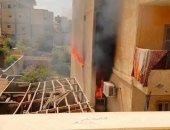 السيطرة على حريق بعمارة سكنية بشمال سيناء.. صور