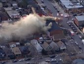 حريق هائل بكنيسة فى ولاية كولورادو الأمريكية.. فيديو وصور