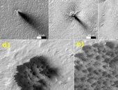 اكتشاف حقيقة التشكيلات الغامضة على سطح المريخ الشبيهة بالعناكب السوداء