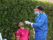 مسحة طبية للاعبي سيراميكا استعدادًا لمواجهة الإنتاج الحربي