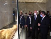 الرئيس التونسى يزور متحف الحضارة ومسجد عمرو وقلعة صلاح الدين.. صور