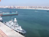 مراسم استقبال الفرقاطة برنيس بقاعدة الإسكندرية البحرية.. فيديو