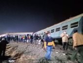 الصحة: إصابة 12 راكبًا فى حادث خروج قطار عن القضبان بالشرقية ولا وفيات