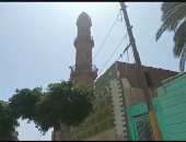 عمرها يتجاوز 1000 عام.. مئذنة مسجد العتيق بالمنيا طراز هندسى فريد.. فيديو