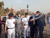 بث مباشر.. وزير النقل يصل لموقع حادث انقلاب قطار طوخ