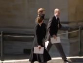 كيت ميدلتون "حمامة سلام".. الأميران وليام وهارى يسيران معا بعد جنازة جدهما.. فيديو