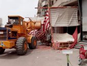 رئاسة حى السويس: إزالة التعديات والاشغالات المخالفة بالشوارع