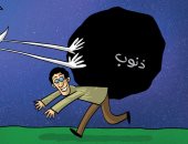 الذنوب كتلة صخرية على ظهر المسلمين ويأتى شهر رمضان لمحوها بكاريكاتير إماراتى