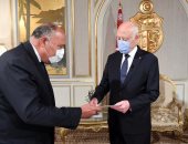 الرئاسة التونسية تبرز تسليم "شكرى" رسالة الرئيس السيسى إلى قيس سعيد
