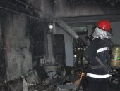 إخماد حريق داخل معرض موبيليا فى البساتين دون إصابات