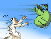 الإسراف في الطعام والشراب خلال "رمضان" في رسم كاريكاتيري إماراتي