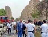 احتراق 13 سيارة و10 تكاتك خلال حريق ساحة انتظار فى دار السلام بالقاهرة