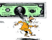 كاريكاتير عمانى.. الدولار يخنق شعوب العالم