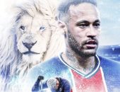 "جاهز للمعركة" نيمار فى صورة أسد قبل مواجهة مانشستر سيتي بدوري الابطال