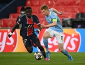 دي بروين يتعادل لـ مان سيتي أمام باريس سان جيرمان بالدقيقة 64.. فيديو