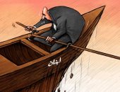 لبنان يحتاج لإصلاح داخلي للوصول بها إلى بر الأمان في كاريكاتير إماراتي