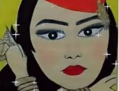 "كوثر" تشارك "صحافة المواطن" بصور لموهبتها فى الرسم.. صور  