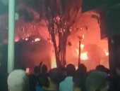 الحماية المدنية تنجح فى السيطرة على حريق عقار الكيت كات.. فيديو