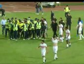 تليفزيون اليوم السابع يعرض مشادة لاعبي الزمالك وجهاد جريشة بعد مباراة بيراميدز