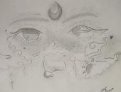 قارئة تشارك "صحافة المواطن" موهبتها فى الرسم