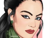 "شاهندة" تشارك صحافة المواطن موهبتها فى الرسم