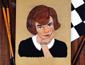 "حبيبة" تشارك صحافة المواطن بصور لرسوماتها المميزة بالألوان الخشبية