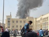 حريق فى سوق أحمد حلمى برمسيس والدفع بسيارات الإطفاء.. لايف
