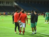 حسام عاشور يظهر برفقة لاعبى الأهلى قبل مواجهة الاتحاد السكندرى.. صور
