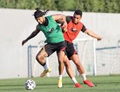 مصطفى محمد يتألق في مران جالاتا سراي الأخير قبل مواجهة بشكتاش