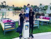 أمسية رمضانية تجمع على معلول مع أسرته بعد تأكد غيابه عن مباراة القمة.. صور