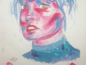 الطفلة جنى من الفيوم تشارك "صحافة المواطن"موهبتها بالرسم