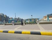 إغلاق شواطئ الإسكندرية وإخلاء الكورنيش من التجمعات فى أول أيام عيد الفطر.. صور