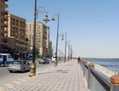 استمتع بجمال كورنيش النيل فى بنى سويف بعد تطويره .. لايف
