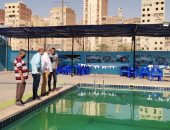 مدير شباب القليوبية يوقف تشغيل حمام سباحة قليوب للتأكد من صلاحية المياه.. صور