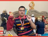 "إسلام" أول لاعب أراجوز من ذوى الهمم: نفسى أكون ممثل وأقابل "محمد سعد" 